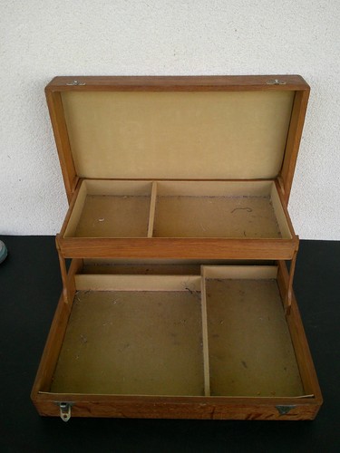 Grande boite couture bois - en,